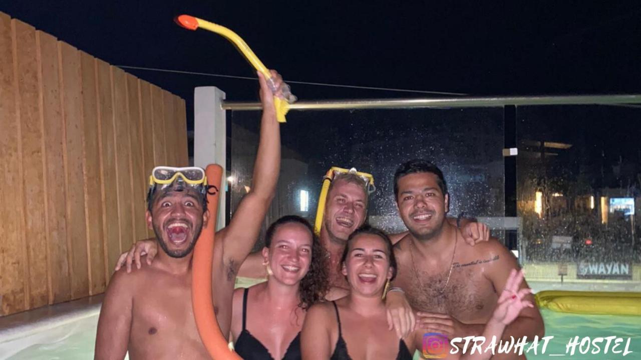 Straw Hat Hostel & Rooftop Bar Tulum Exteriör bild