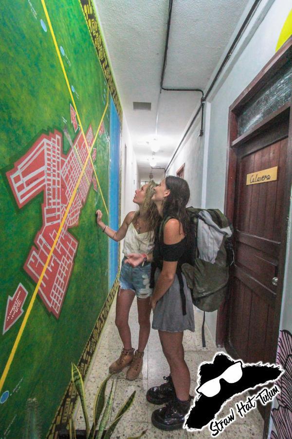 Straw Hat Hostel & Rooftop Bar Tulum Exteriör bild